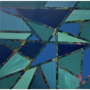 Abstract Art Acrylic on Canvas Signed One of a Kind No Prints 36”x36”